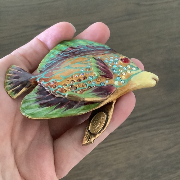 Jay Strongwater Swarowski Jeweled Tang Tropical‎ Fish Collection Figurine RARE - Picture 8 of 11